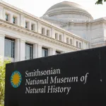 WASHINGTON, DC - JULY 15: A sign is displayed outside the Smithsonian National Museum of Natural History on July 15, 2026 in Washington, DC. (Photo by Kevin Carter/Getty Images)