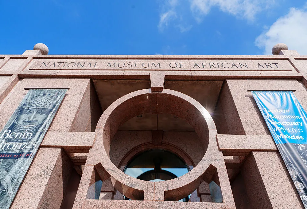WASHINGTON, DC - AUGUST 20: The entrance to the Smithonian National Musuem of African Art located along the Nationa Mall is seen on August 20, 2025, in Washington, DC. The museum is one of 19 Smithsonian Institute museums in Washington, DC, and New York, NY. (Photo by J. David Ake/Getty Images)