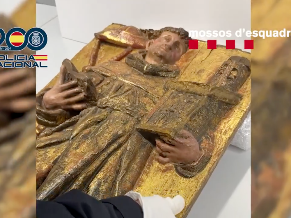 Police Recover 16th-Century Relief Stolen 16 years ago From Monastery