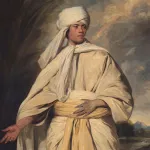 Portrait of Mai (“Omai”); Sir Joshua Reynolds (British, 1723 - 1792); England; about 1776; Oil on canvas; 236 × 140 cm (92 15/16 × 55 1/8 in.); 259.6 × 168.5 × 9 cm (102 3/16 × 66 5/16 × 3 9/16 in.); 2023.18; Purchased jointly by the J. Paul Getty Trust and the Board of Trustees of the National Portrait Gallery, London, 2023. Support provided to NPG by the National Heritage Memorial Fund, Art Fund and other generous supporters.; No Copyright (http://creativecommons.org/publicdomain/zero/1.0/)