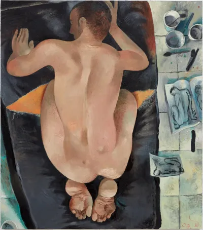 Louis Fratino, Studio Nude, 2025
