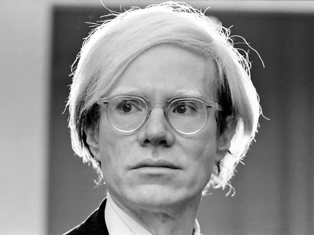 Portrait of Andy Warhol.
