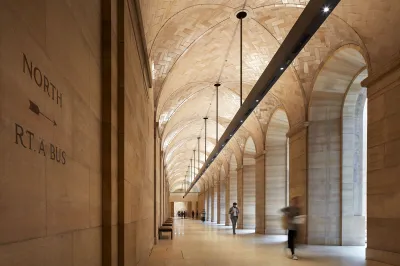 Inside a museum