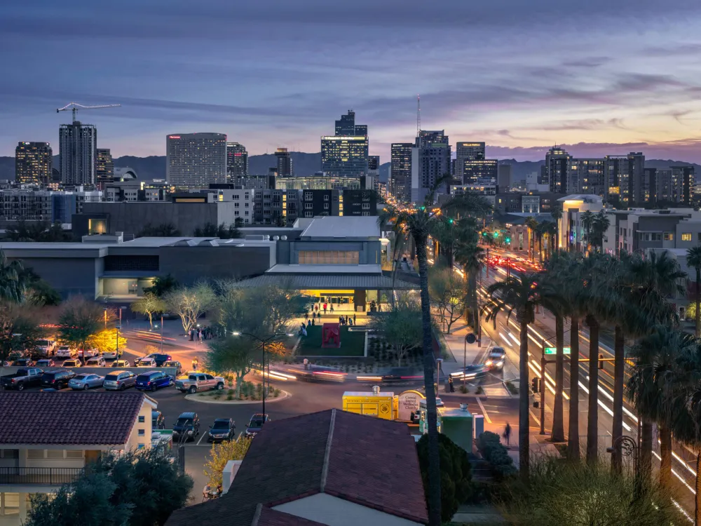 Exterior view of the Phoenix Museum of Art